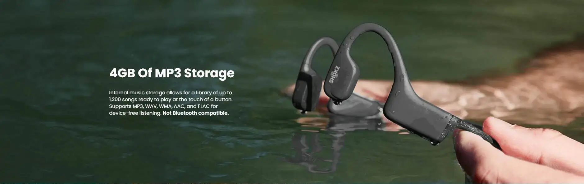 オリジナル SHOKZ OpenSwim S700 骨伝導 MP3 音楽プレーヤー防水水泳