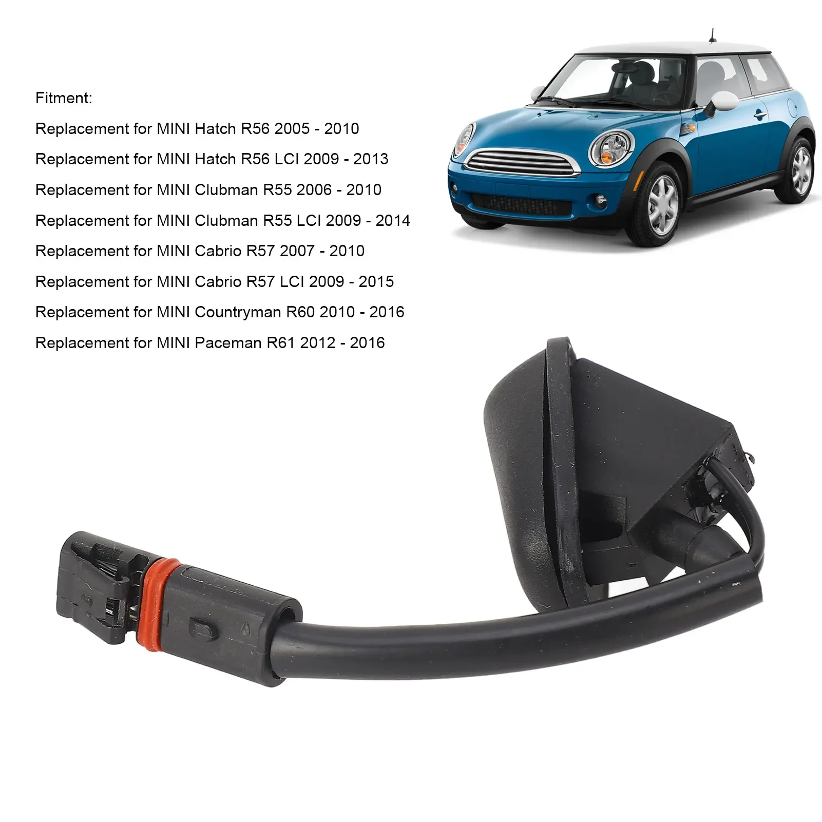 Heated Windshield Washer Nozzle 61662755722 Reliable Rugged Windshield Washer Spray Nozzles Jets For Mini Hatch R56 2005-2010