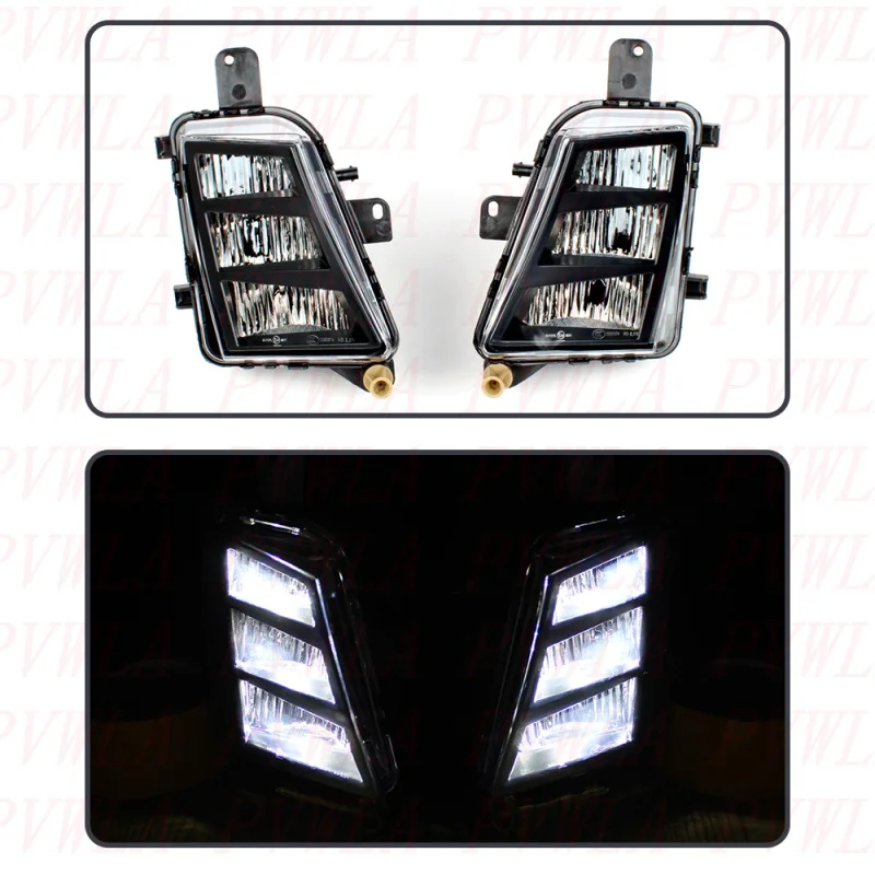 Front Bumper LED Fog Light With Bulbs For VW Golf 7 MK7 VII 2013 2014 2015 2016 2017 Driving Light