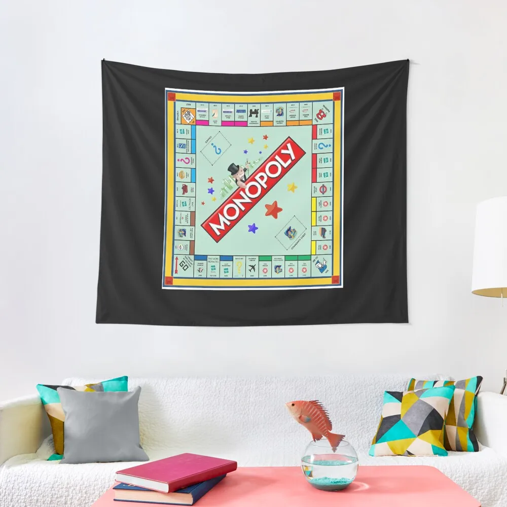 Monopoly Board Game Classic Tapestry Room Decor Aesthetic Room Decoration Decoration For Home Tapestry