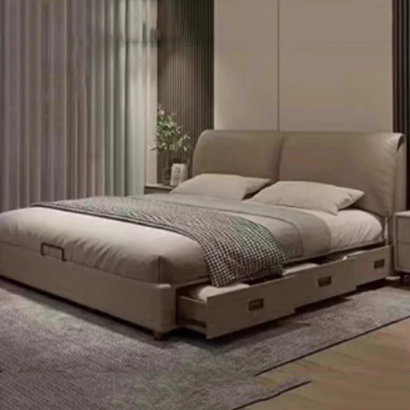 Girls Children Massage Bed Bedroom Luxury Modern Single Double Multifunctional Bed Design Sleeping Cama Solteiro Home Furniture