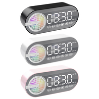 BT Speaker Digital Alarm Clock with Dual Alarms Living Room Office Decoration