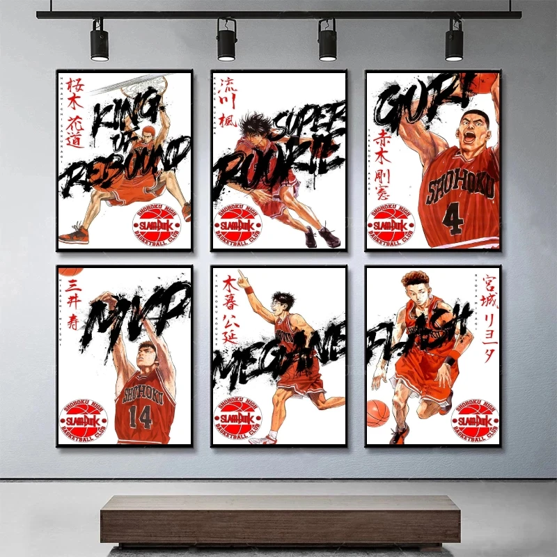 

Canvas Wall Art The First Slam Dunk Mitsui Hisashi Picture Classic Comics Pictures Decor Gifts Hanging Modern Living Room