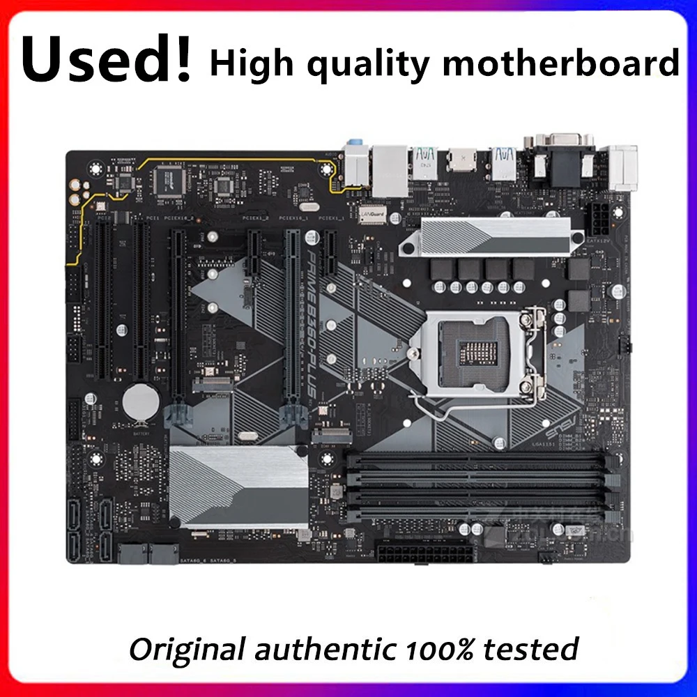 For Asus PRIME B360-PLUS Original Used Desktop Intel B360 64GB DDR4 Motherboard LGA 1151  i7/i5/i3 USB3.0 SATA3