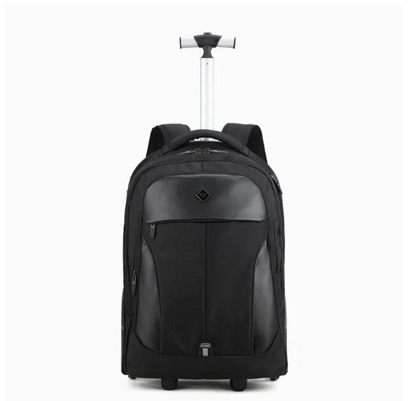 

Men Rolling Backpack,Waterproof Backpack with Wheels for Business and Travel Commuter Carry on Backpack with Laptop Compartment