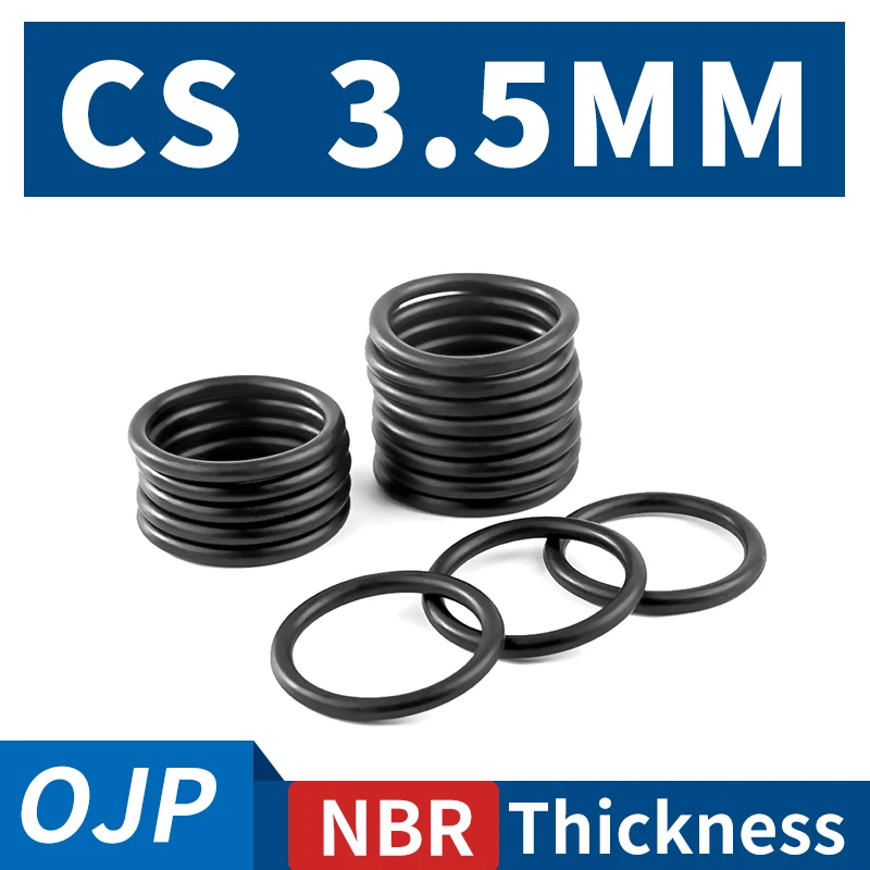 Thickness CS3.5mm Black NBR Nitrile Rubber O-rings Seals Gasket Washer temperature resistant wear-resistant oring