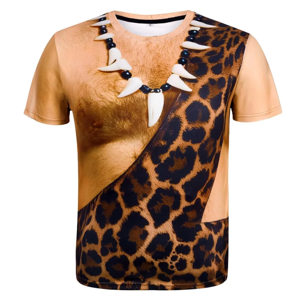 Novelty 3D Illusion Fake Body Print T‑Shirt Funny Hairy Chest Muscle Suit Graphic Short‑Sleeve Unisex Holiday Party Casual Tees