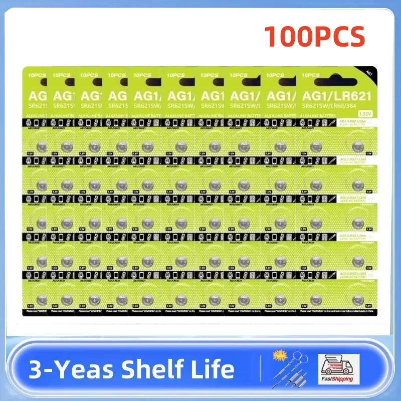 100PCS AG1 LR621 36…