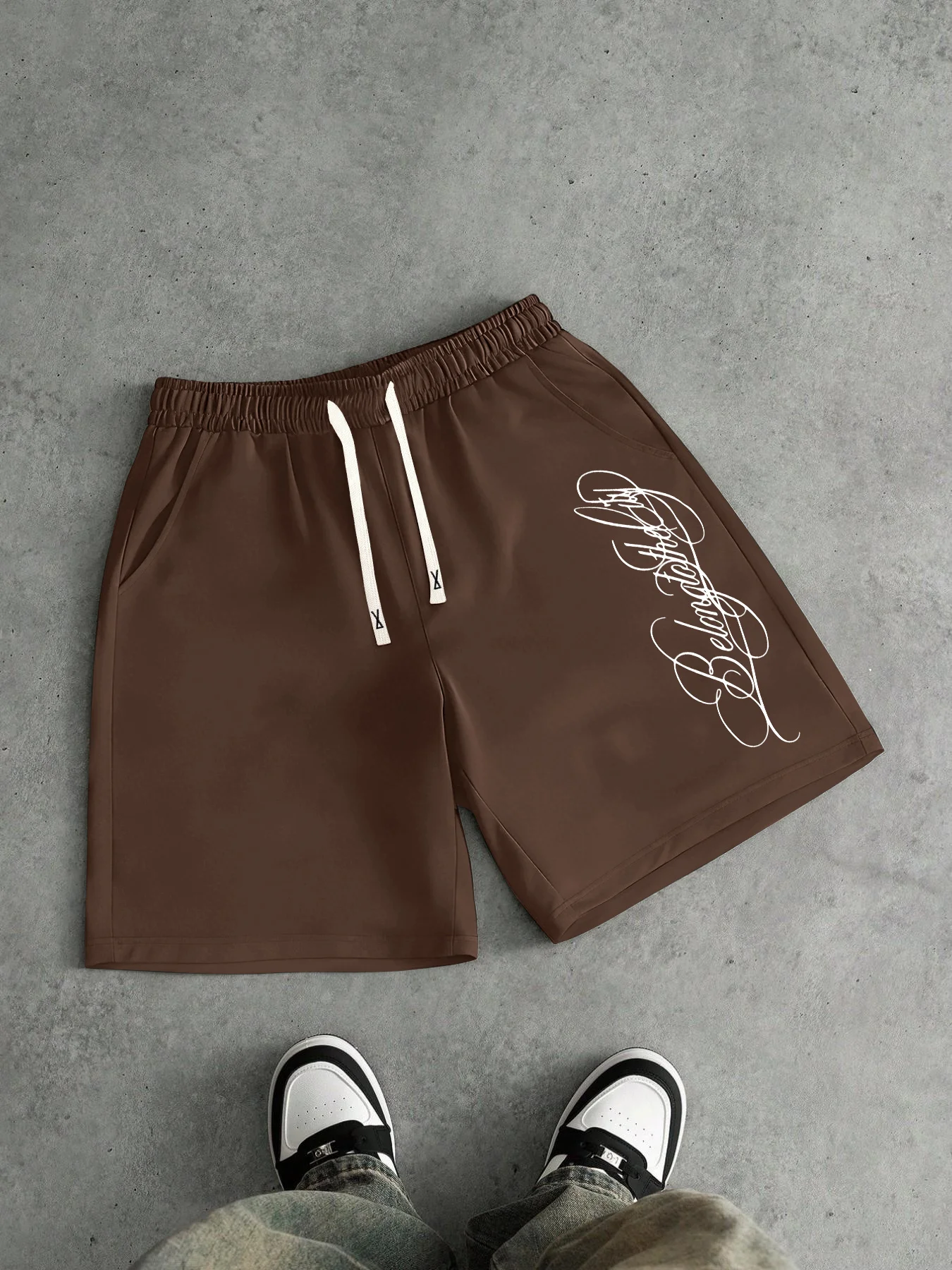 2026 Summer Best-selling Outdoor Sports Casual Fashion Comfortable Simple Letter Pattern Printed Men's Shorts