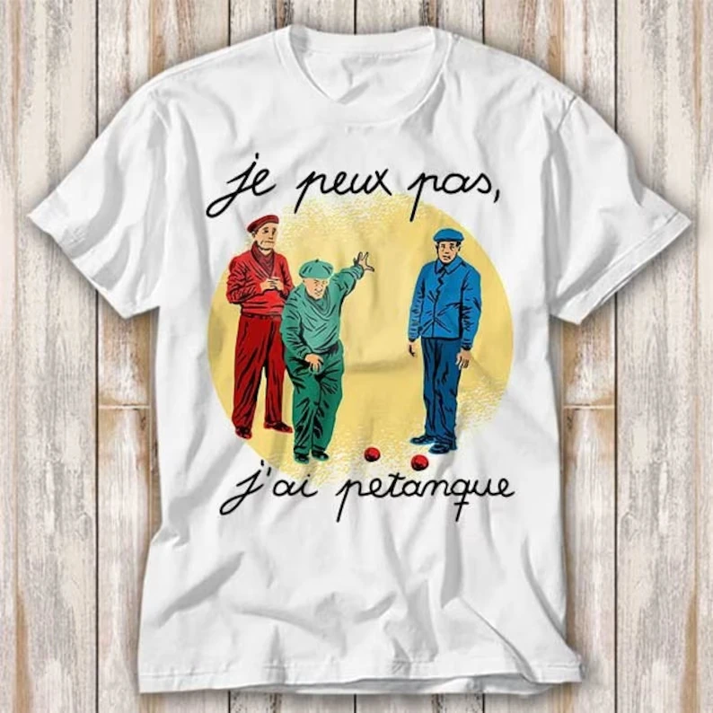French Rolling Ball Sports T-shirt Bestseller Fun Movie Gift Music Meme Top women t shirt vintage clothes