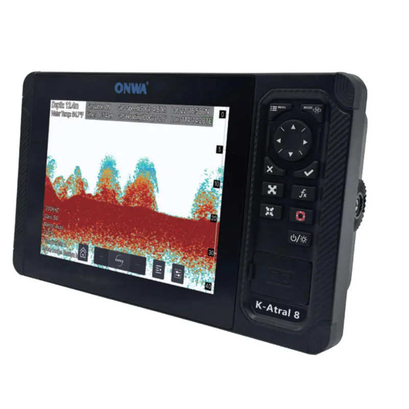K-Astral 12X (5-in-1)  12'' Touchscreen  MFD  Marine GPS Chartplotter + AIS Transponder +Built-in Chirp Sounder + radar Function