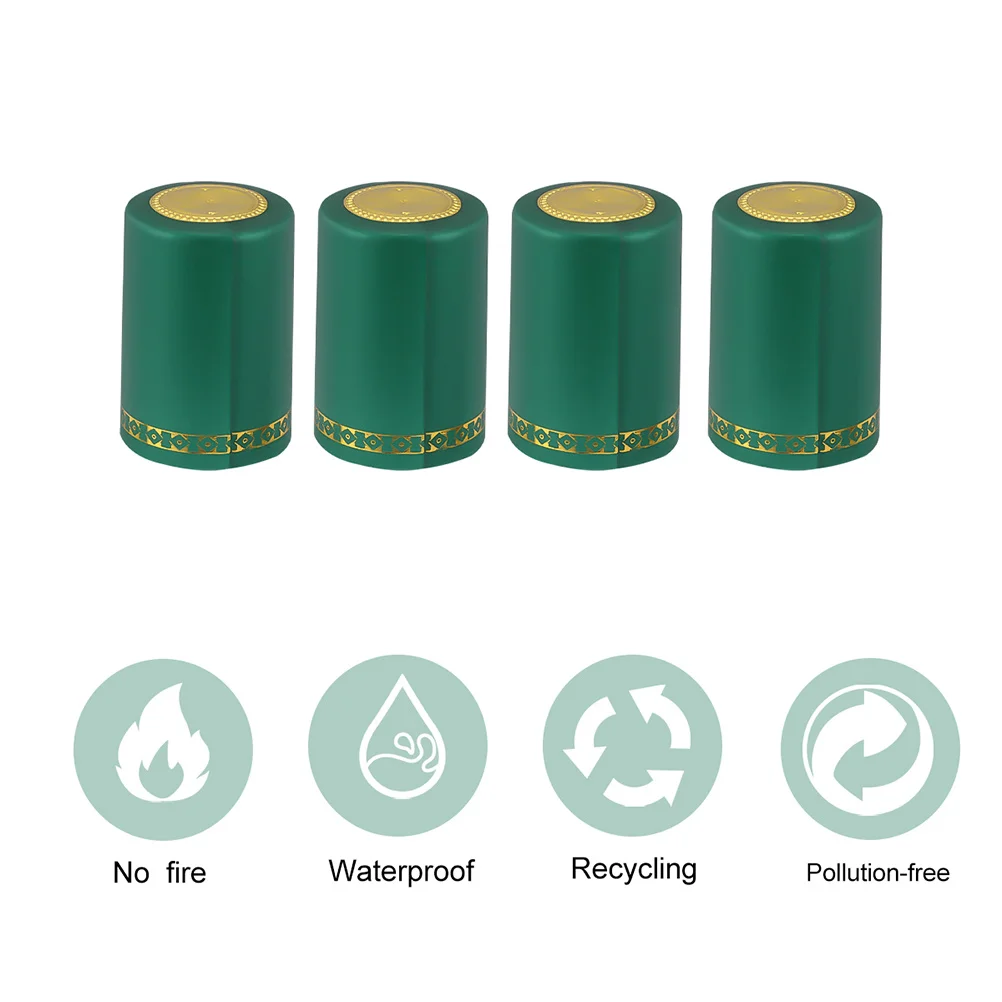 

200Pcs Red Wine Caps Heat Shrink Bottle Covers Wine Cellar Accessories Bar Tools Heat Shrink Cap Accessories