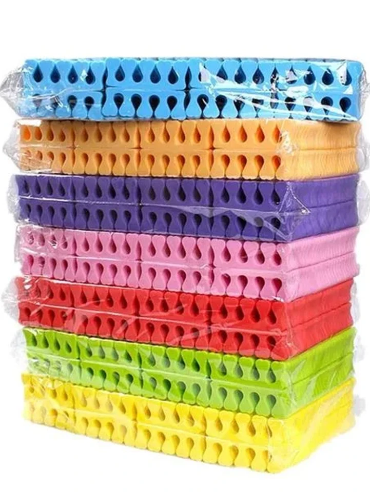 100,200 piezas/paquete Separadores de dedos para uñas de pies y manos Esponja suave para uñas Herramientas de belleza UV Gel Kit de manicura y pedicura 2