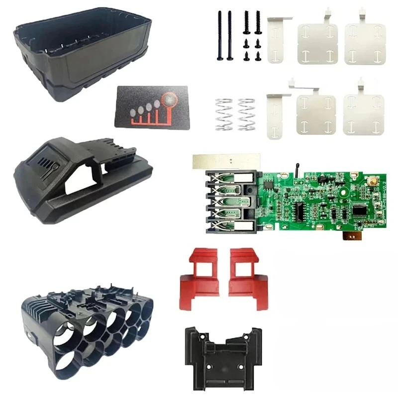 PCB Charging Protection Board Battery Case 10cell Lithium Ion Battery Plastic Case for Milwaukee M18 18V 8Ah Lithium Ion Battery