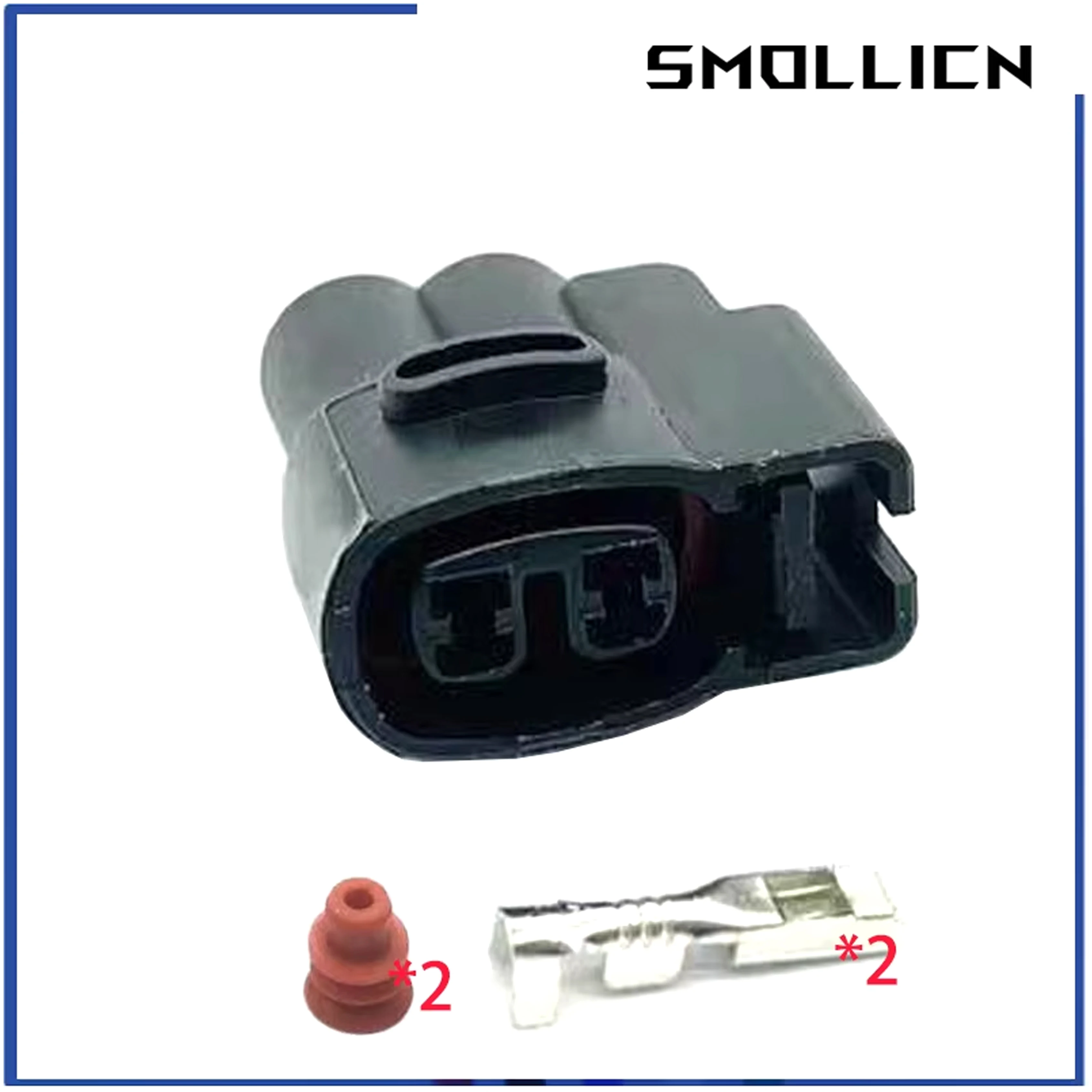2 Sets 2 Pin MG640605 90980-10609 Automotive Ignition Coil Female Connector CVVT Fuel Injector Waterproofing Plug