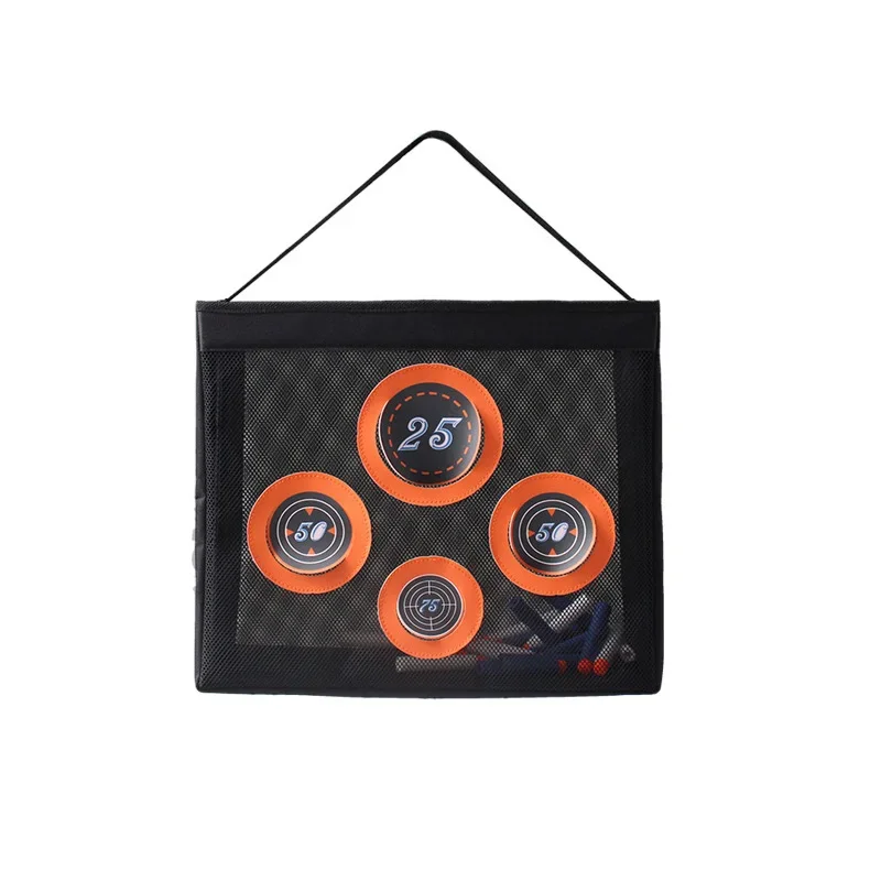 Borsa a rete portatile per la pratica di tiro al bersaglio compatibile con le freccette Nerf per bambini 6 + Nerf N-Strike Elite Series Blaster