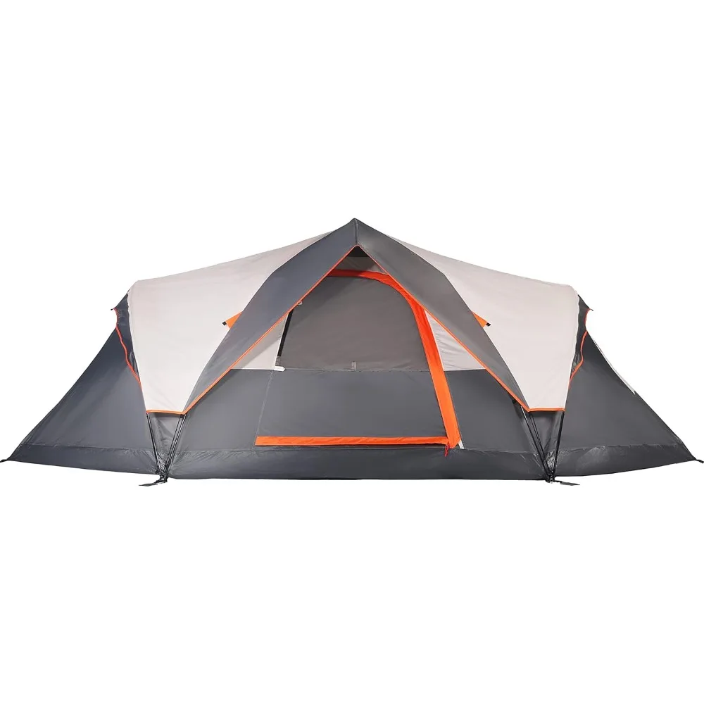 Family Camping Tent: Quick Setup Instant Pop-Up Dome Tent for 2-3 or 6 People, Waterproof Rainfly Included