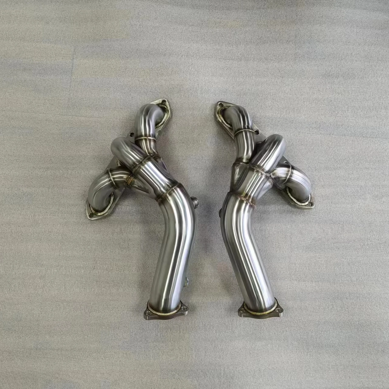 For Best Factory Price for Exhaust Pipe Header for 05-08 BO XSTER CAYMAN S 987 POLISHED STAINLESS STEEL HEADER EXHAUST MANIFOLD - view 3