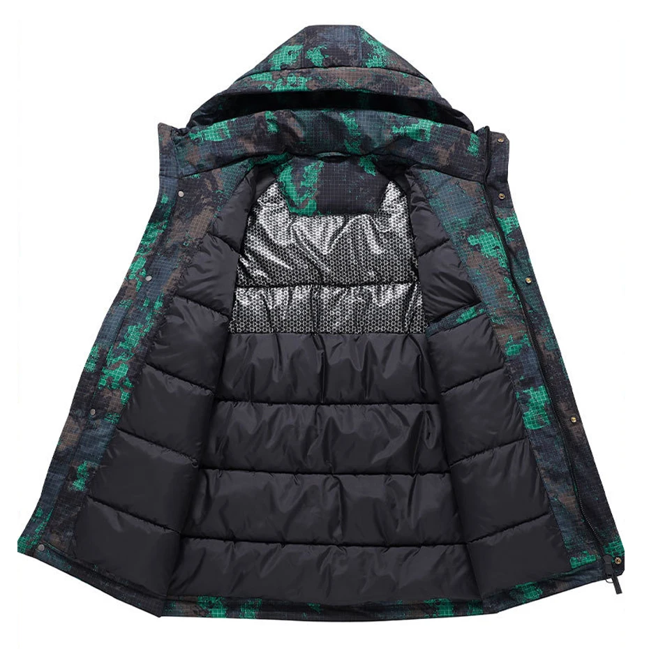Winter Parkas Men Waterproof Windbreaker Jacket Fashion Casual Camouflage Coat Male Thick Jackets Outerwear Outdoor