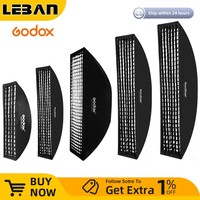 Godox 22x90cm 30x120cm 35x160cm 50X130CM Grid Honeycomb Softbox for Bowens Elinchrom Mount Studio Strobe Flash Light