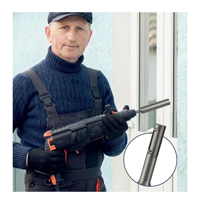 A21I-SDS Plus Ground Rod Driver zoals afgebeeld Stalen boorhamerboren voor 5/8 inch en 3/4 inch grondstangen