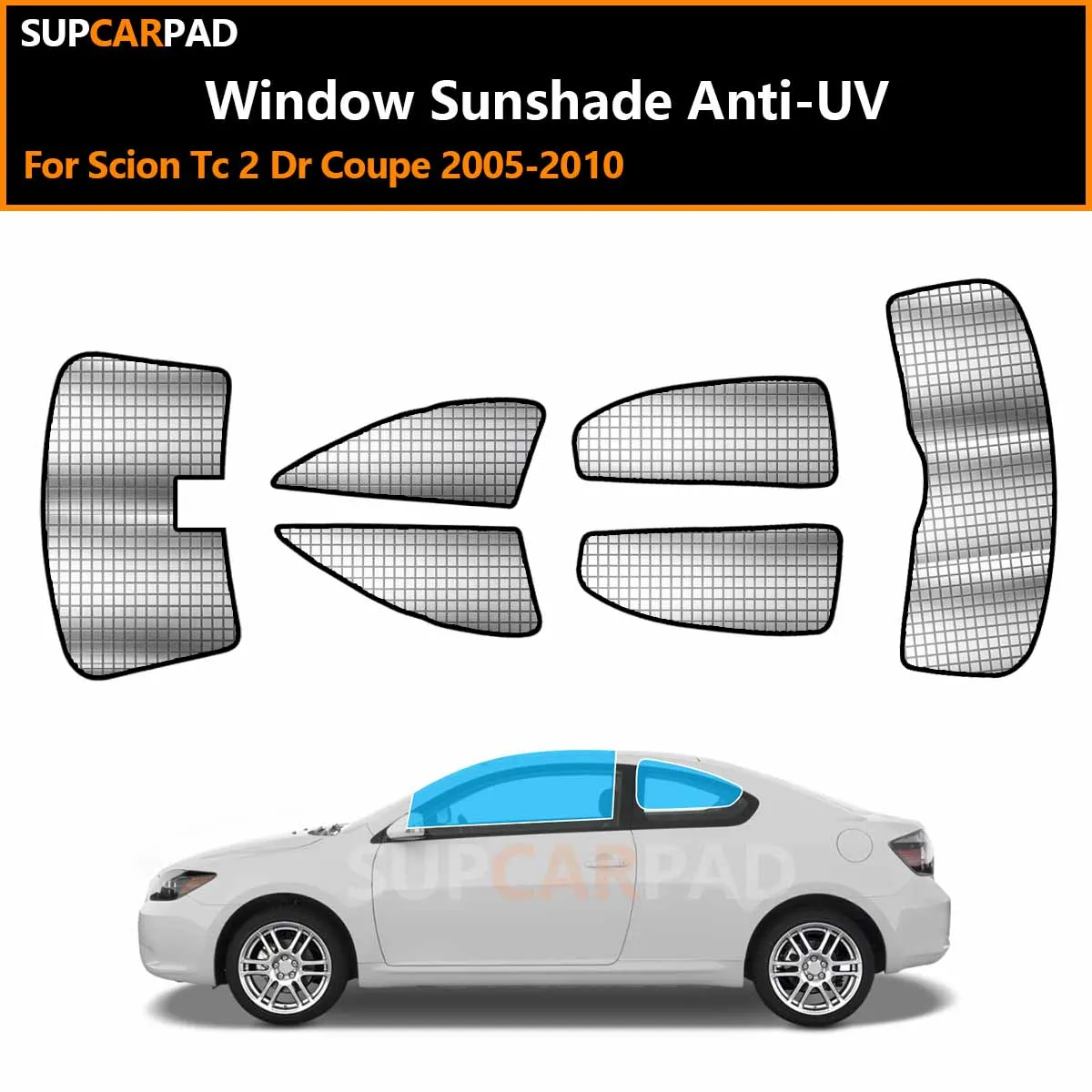 

Для Scion TC 2-дверное купе 2005-2010: Индивидуальные солнцезащитные шторки на окна автомобиля, анти-УФ, визоры, накладки, аксессуары