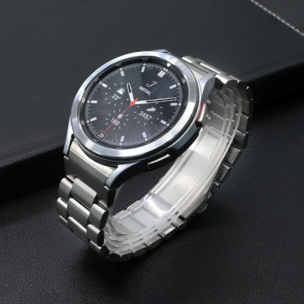Correa Syeel inoxidable de liberación rápida sin huecos para Samsung Galaxy Watch 7, Correa de negocios de 44mm y 40mm para bandas GALXY 6/5/4 40mm