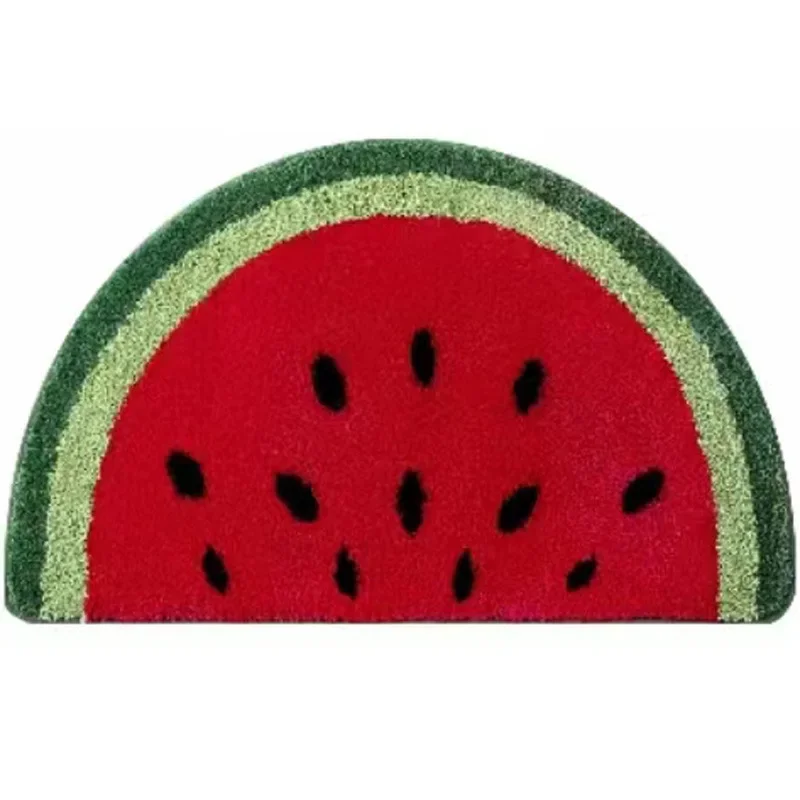 Cute Fruits Tufting Carpet Door Mat Soft Thick Fluffy Tuftted Bathroom Absorbent Rug Toilet Kitchen Entrance Floor Mat Foot Pad