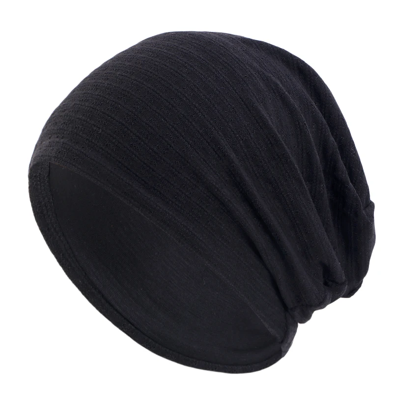 New Women Cotton Slouchy Beanie Hat Slouch Skullies Bonnet Cancer Chemo Cap Night Sleeping Cap Turban Headwear Night Cap