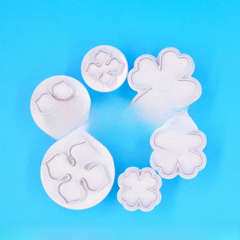 

Набор силиконовых форм для выпечки, мультяшные булочки и печенье, печенье, четыре ле, клевера и листья хурмы, инструмент, традиционный китайский...