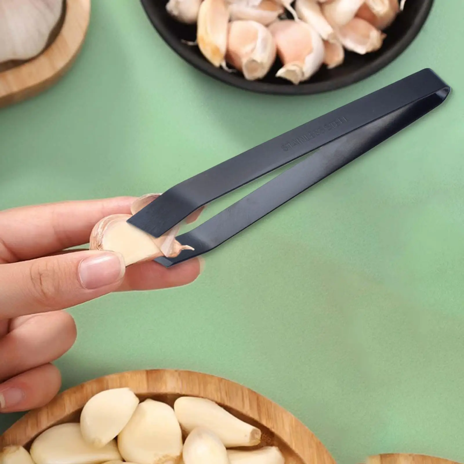 

Garlic Peeler Garlic Skin Peeling Clip Cooking Accessories Fish Bone Tweezer