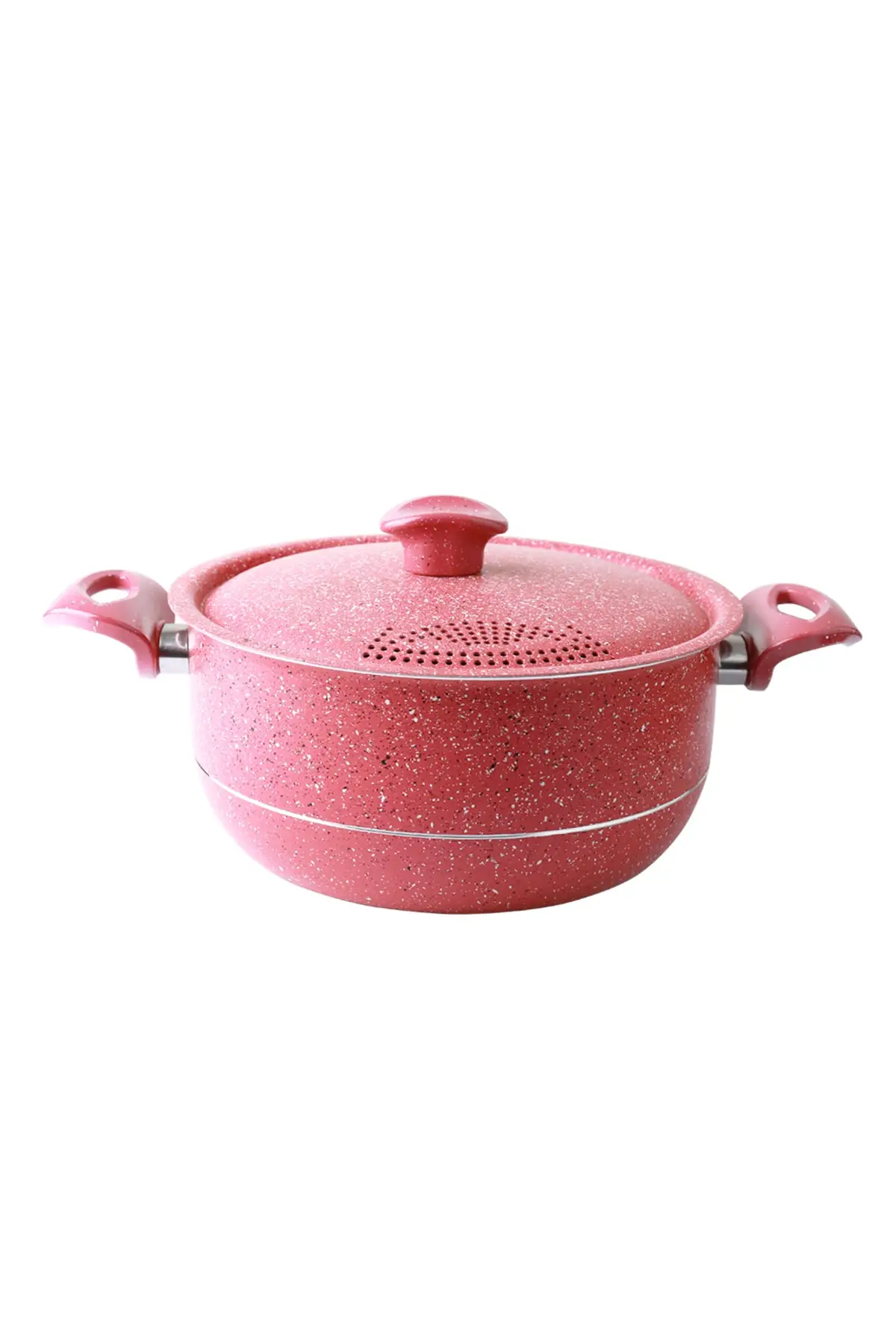 Granite Pasta Strainer Pot Pink couscous pot blanching pot