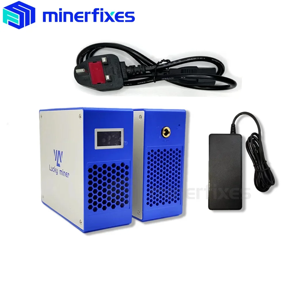 Novo minerador bitcoin bitaxe minerador da sorte lv07 1th/s hashrate casa wifi silencioso mineiro btc bch dgb máquina de mineração com 12v 5a psu