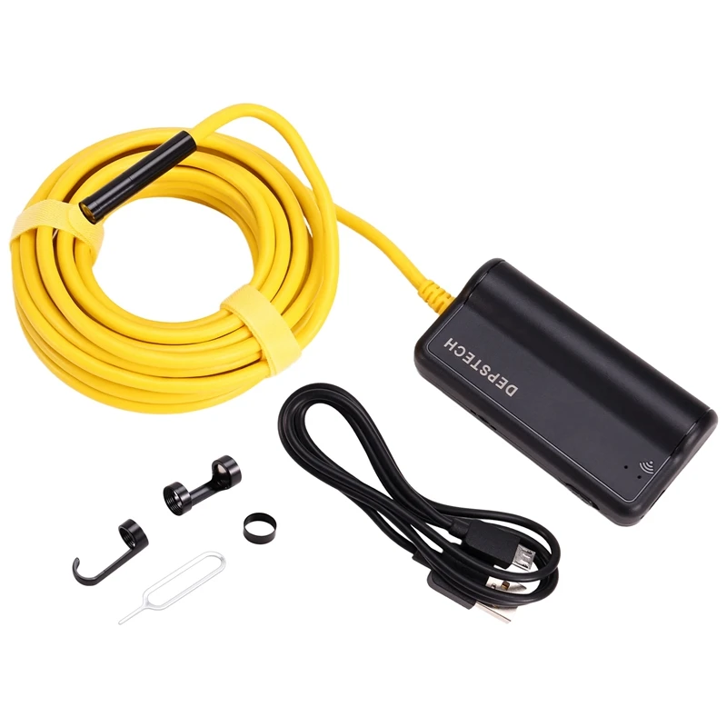 Dual Lens Endoscope Camera 1080P Dual Camera Borescope Inspection Camera 6 Adjustable LED Zoom Waterproof Snake Camera