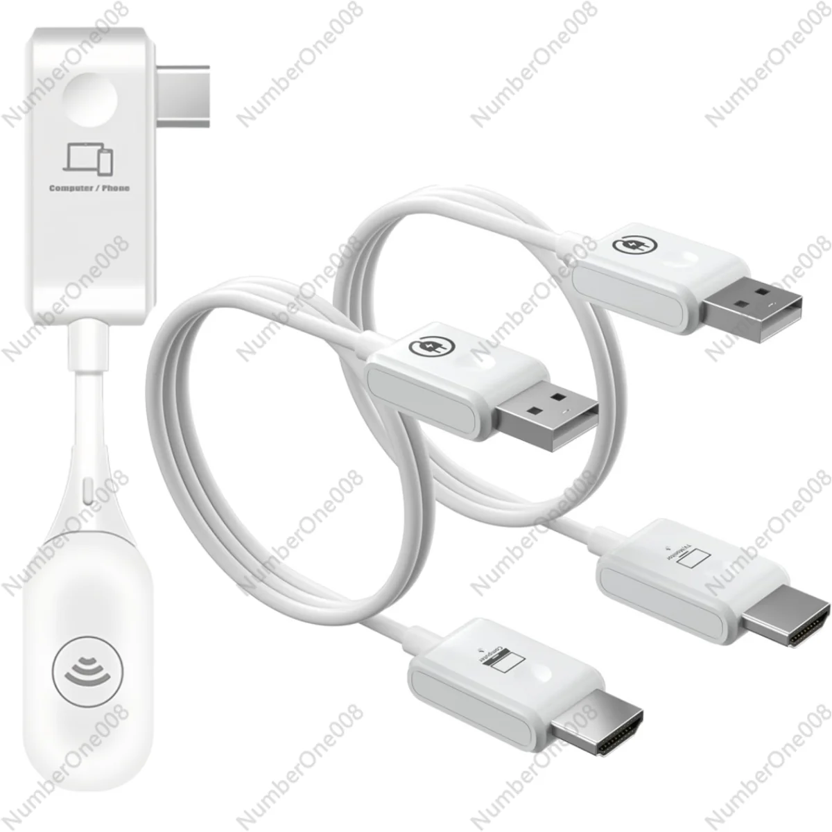 

30m Wireless Type-C Video Transmitter Receiver Extender for Computer to TV Dongle Monitor