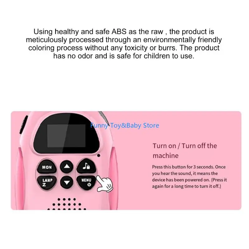 ของเล่นวิทยุ Walkie ระยะไกลสำหรับเด็กพร้อมการเคลื่อนไหวที่แตกต่างและง่ายดายสำหรับการสื่อสารระหว่างผู้ปกครองและงานกลางแจ้ง C90B