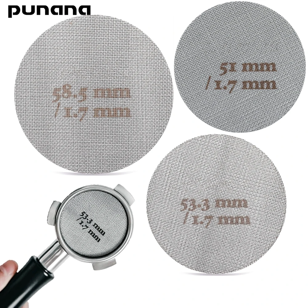 

Puck Screen 51/53.3/58mm Coffee Filter Basket 150μm Lower Screen Heat Resistant Mesh Portafilter Barista Coffee Making Espresso