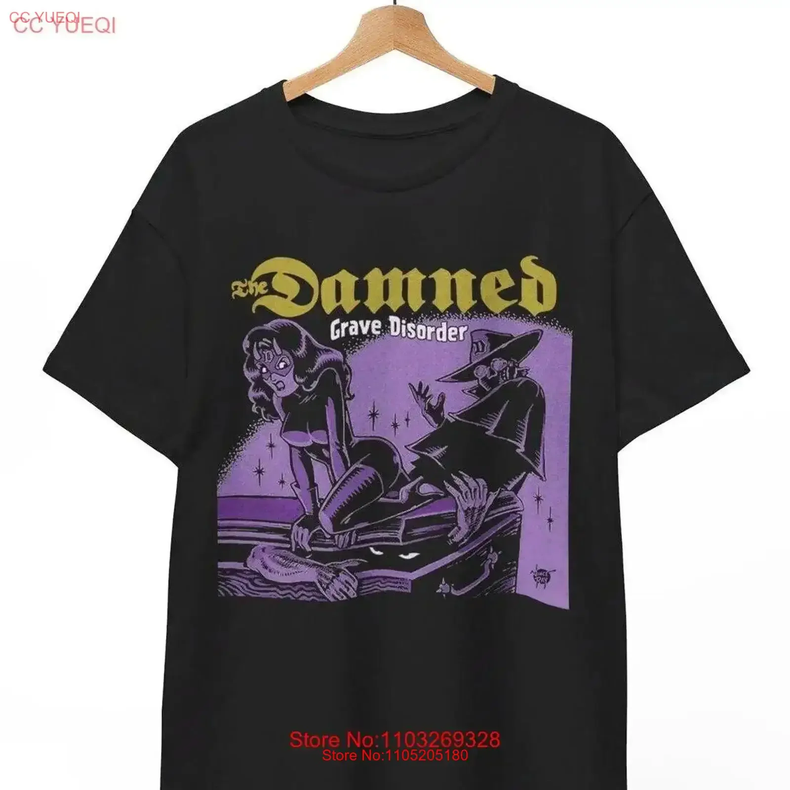 The DAMNED T shirt Grave Disorder Band Music Punk Rock  vintage Washed Soft homme graphic Unisex Comfortable Slightly