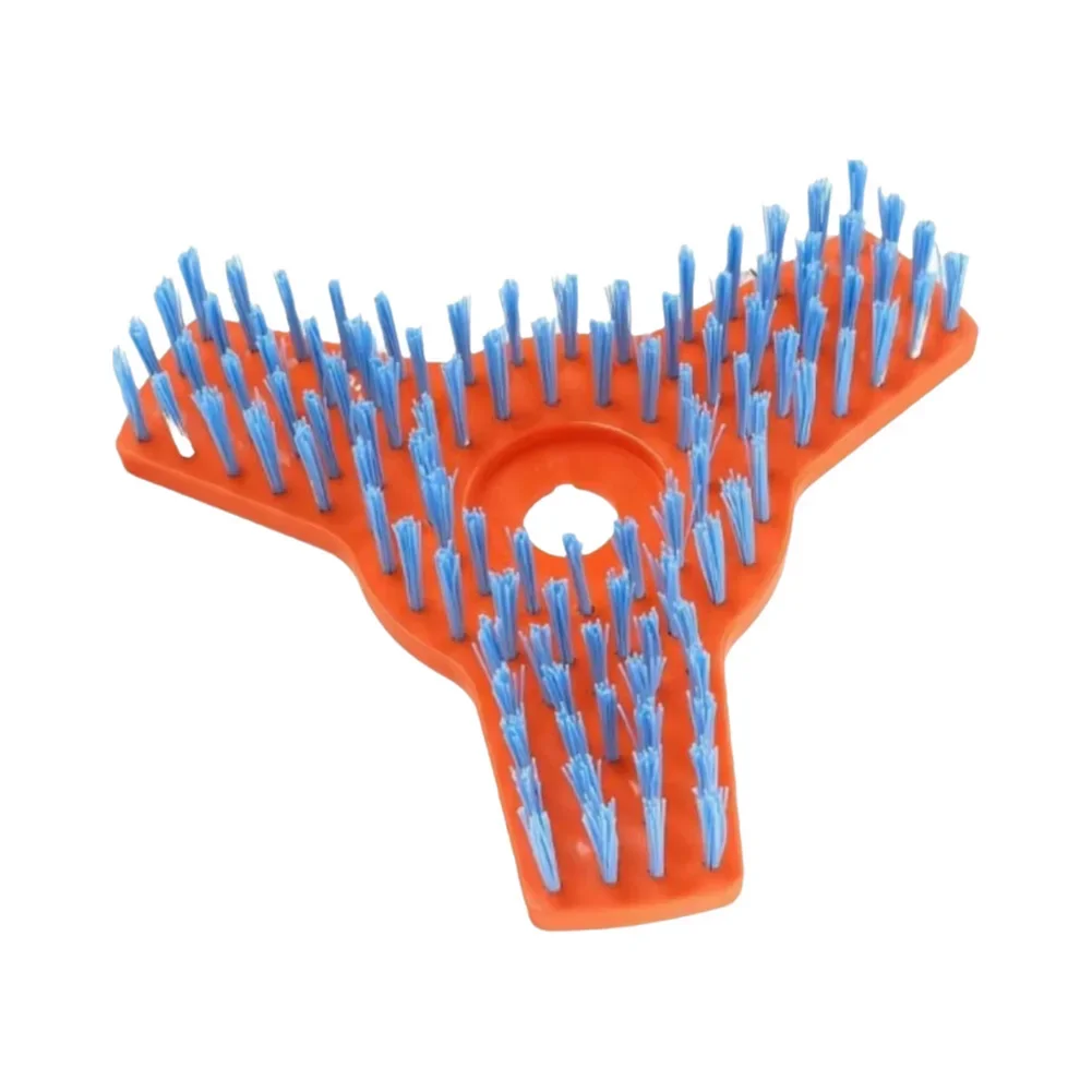1pc Lawn Mower Cleaning Brush 10-inch Three-tooth Four-tooth Disc Cleaning BrushFor Deck Garden Yard Floor Patio Farm Tile Grout