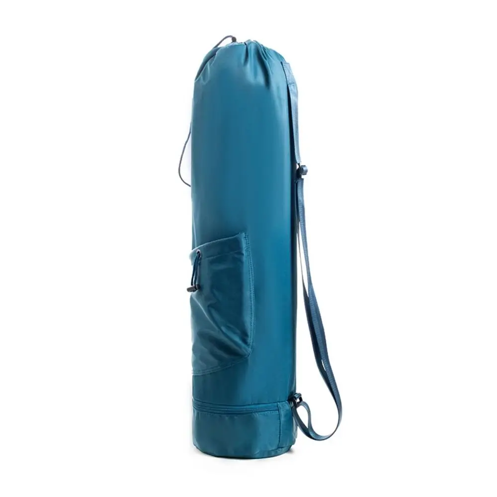 Large Capacity Yoga Mat Bag Waterproof Adjustable Shoulder Straps Breathable Sports Bag Portable Drawstring Exercise Storage Bag