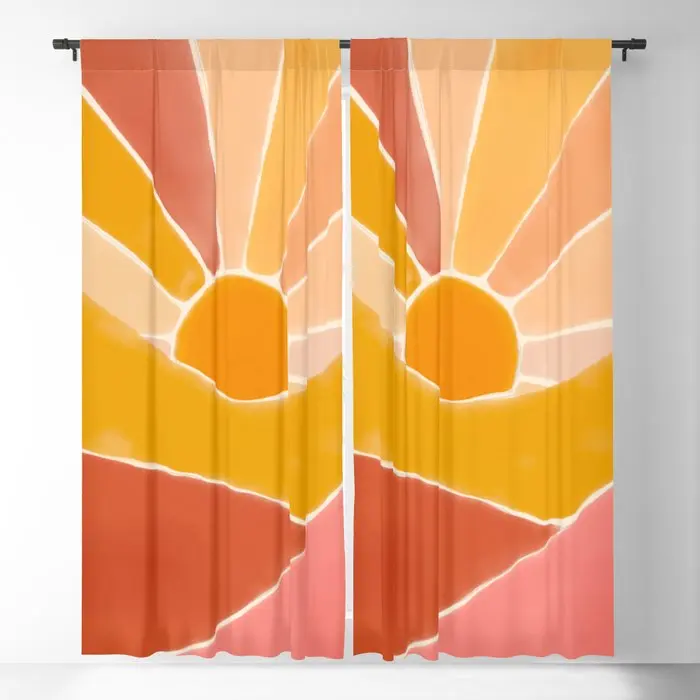 Wonderful Sunset Boho Blackout Curtains 3D Print Window Curtains For Bedroom Living Room Decor Window Treatments