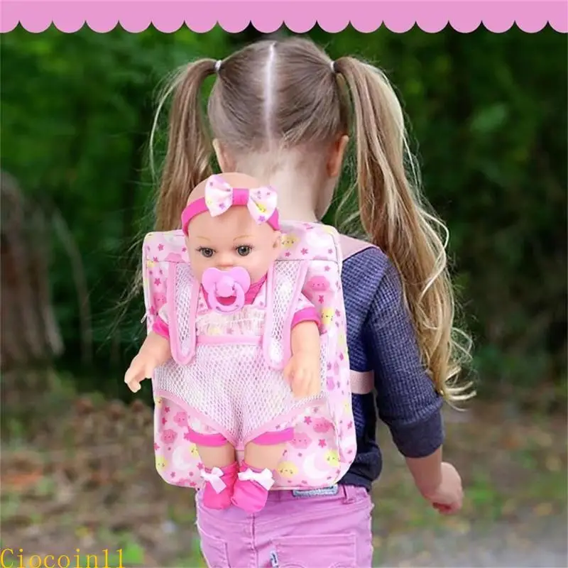 Y1ub 30cm Baby Reborns Doll مع إكسسوارات لتفاعل التعليم المبكر للطفل