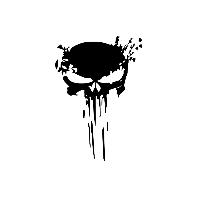 오토바이 반사 데칼 스티커, 해골 스티커, 방수 자외선 차단, 범용 자동차 오토바이 장식 액세서리