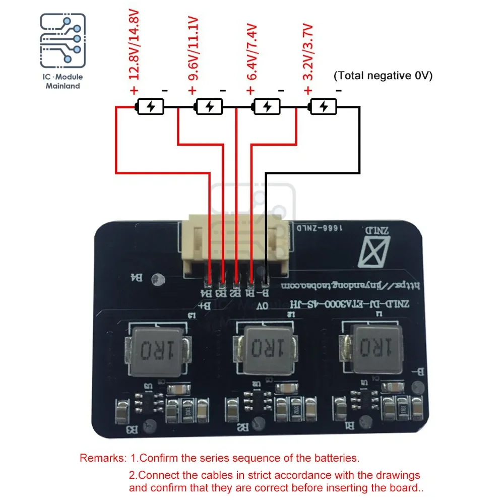 BMS 1.2A 2S-8S Balance Board Lifepo4 LTO Lithium Battery Active Equaliser Energy Conversion Board BMS 3S 4S 5S 6S 7S 8S