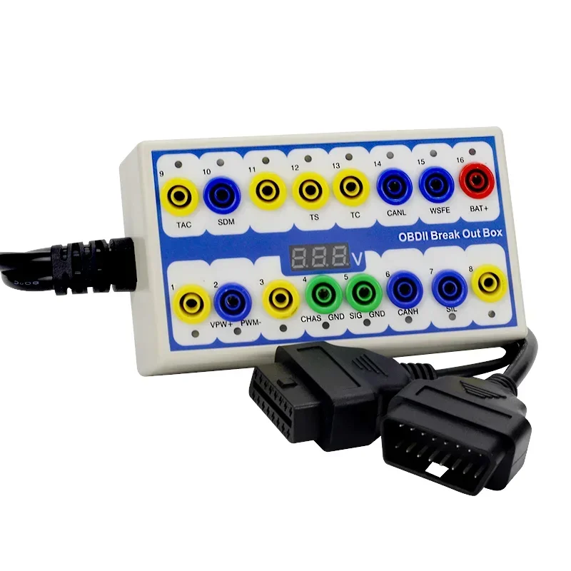

2025 Hot Sale Auto Car OBD 2 Break Out Box OBD2 Breakout Box OBD OBDII Protocol Detector Diagnostic Connector Detector