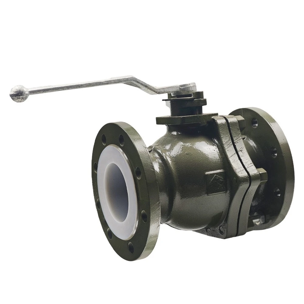 

Manual Q41F46-16C acid and alkali resistant carbon steel lined PTFE valve