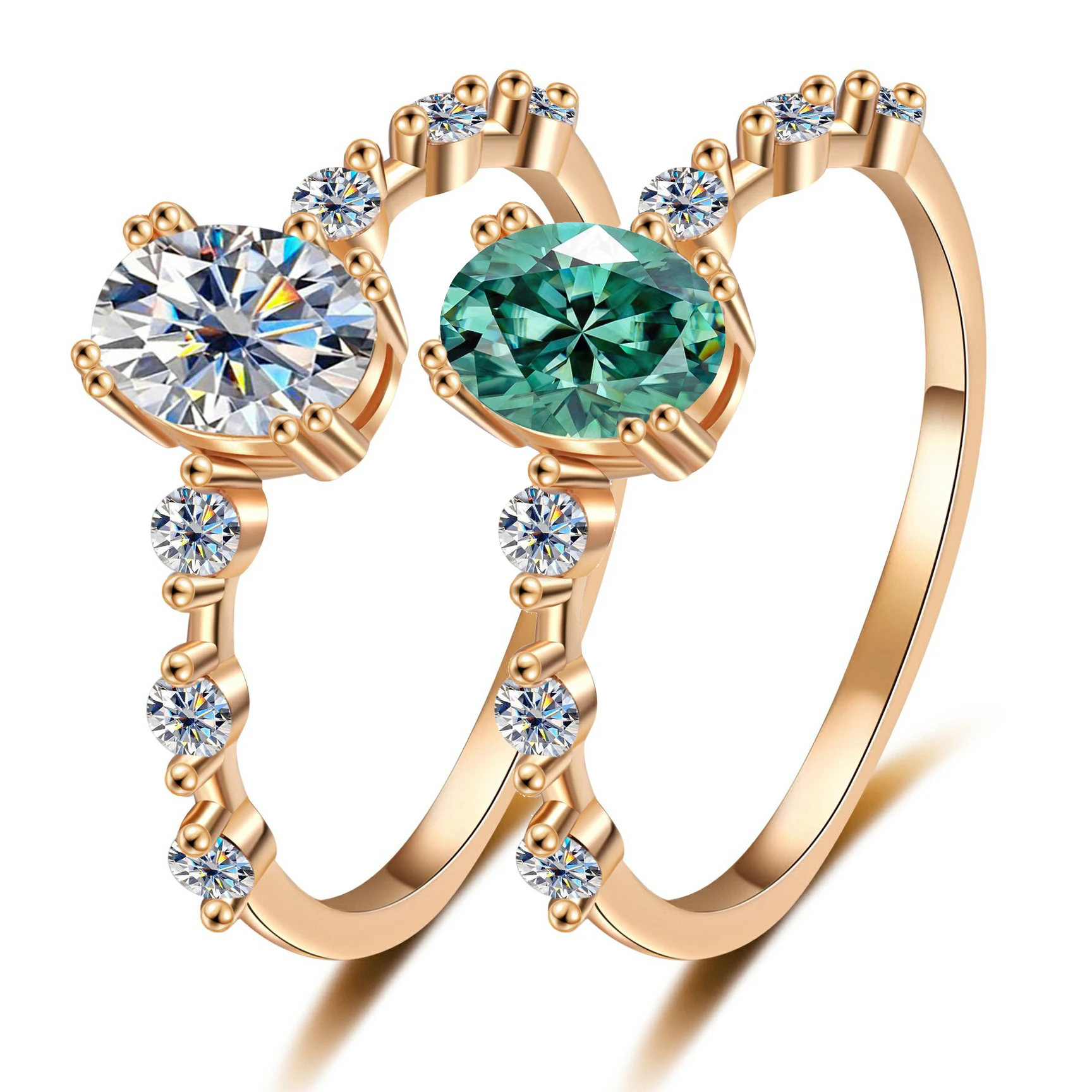 

Сверкающее 5x7 мм овальное золотое кольцо с муассанитом, сертификат GRA, пройденный тест на бриллиант S925, серебро, позолоченное женское ювелирное изделие, подарок