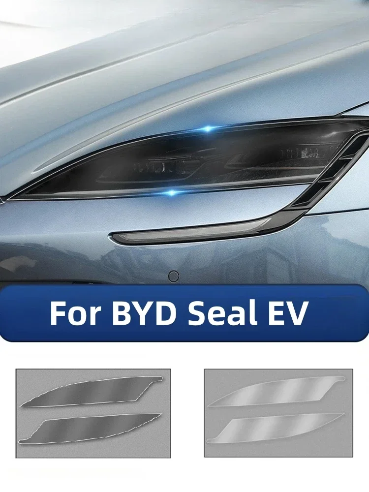 

Пленка для передней фары BYD Seal EV Smoken из ТПУ, защита от царапин, внешние аксессуары для автомобиля