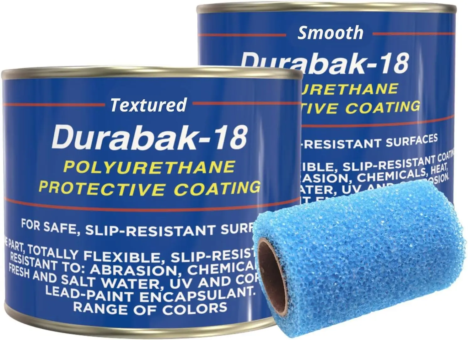 Durabak-18 Non-Skid Boat Deck Paint - Trusted By The Us Navy - Non-Slip Marine Liner Diy Floor Paint Coating For Boats -