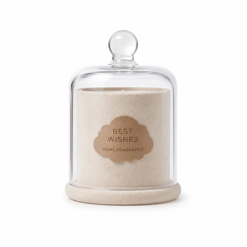 Golden Bell Jar Velvet Cup Soybean Wax Scented Candles Household Premium Candle Cup Gift Box Gift Ornament Gift